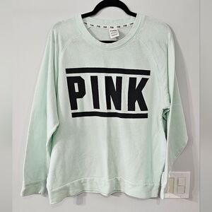 PINK Victoria's Secret Oversized Mint Sweatshirt